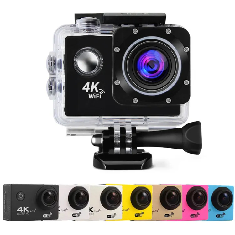 防水运动相机 360 go pro Wifi 遥控水下 4K 60fps 动作和运动相机 acuatica