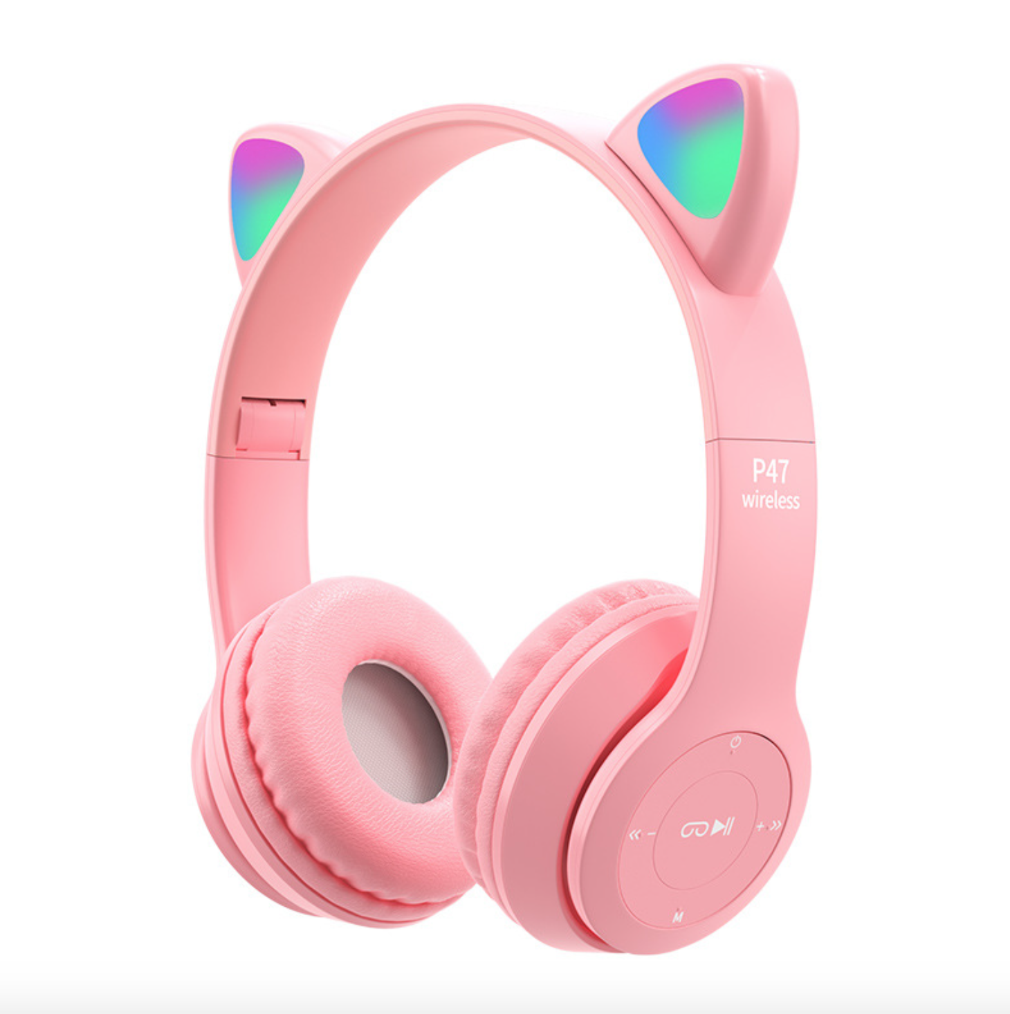 Promotion Cute Cat Ear Headphones Wireless Colorful Bluetooth Headphone Gaming Bluetooth Headset